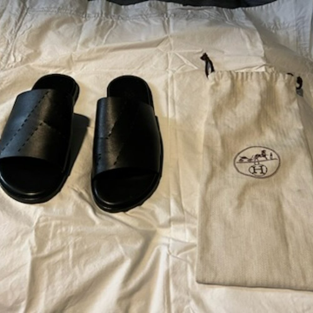 Hermes Paris Leather Sandals